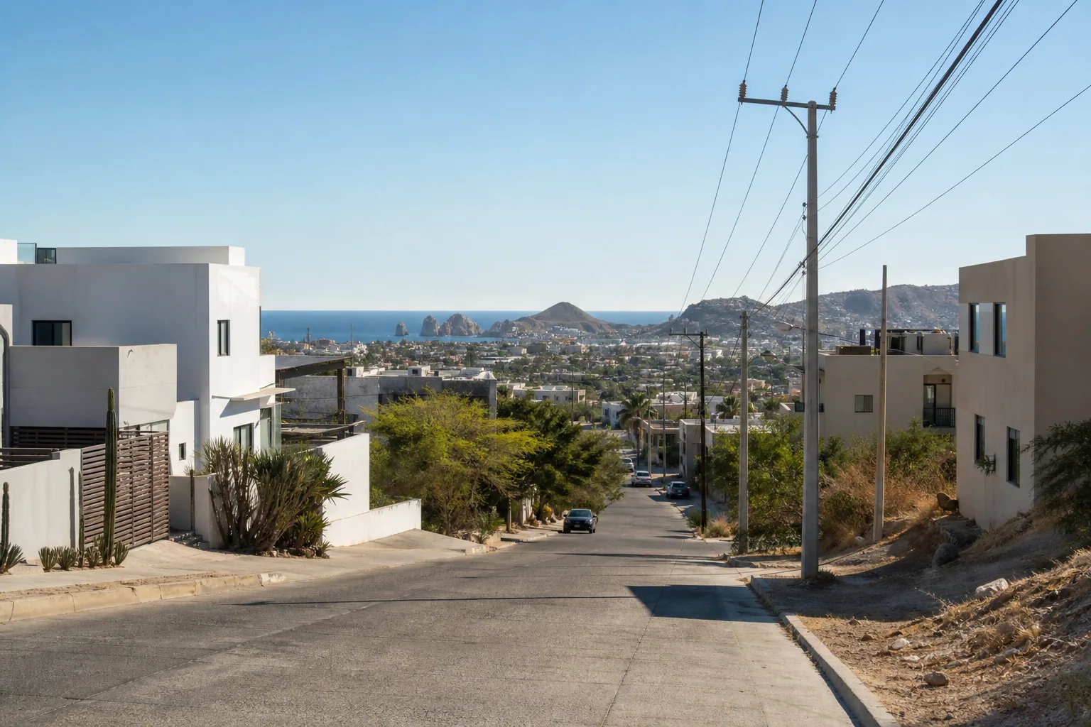 Ladera de El Tezal sobre Cabo San Lucas