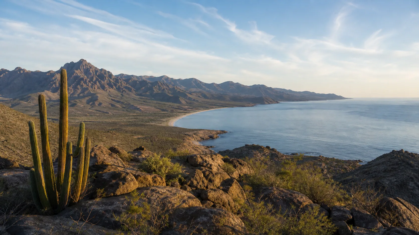 The Baja California Sur peninsula