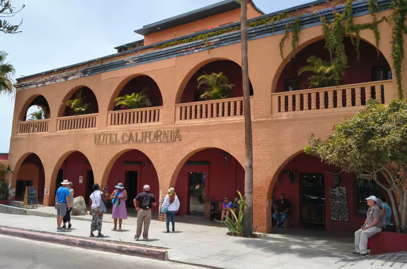 Hotel California facade in Todos Santos